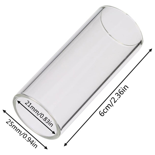 60mm Guitar Slide Bar Stainless Steel And Acrylic Finger Slide For Guitar Ukulele String Instruments Frontier General Hardware