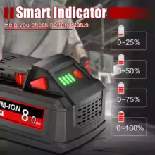 Milwaukee M18 Battery M18B6 18V XC 8000mAh Li-ion Battery 48-11-1860 2604-22 2604-20 Rechargeable battery