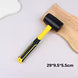 Black Rubber Hammer 2LB American Style Fiber Handle Shock Absorption Elastic Mallet for Tiling Flooring Leather Repair