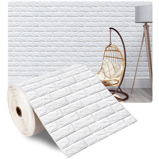 3D Self Adhesive Brick Wall Wallpaper Waterproof Roll 70 Cm Wide 1 5 10 M For Living Room Bedroom Children Room Decor Frontier General Hardware