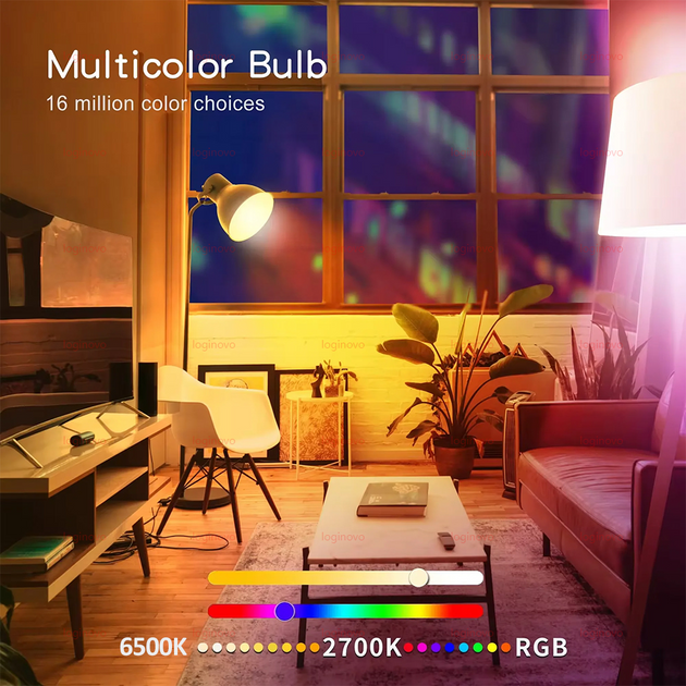 Tuya Smart LED Light Bulb E27 RGB 15W 20W WiFi Bluetooth Version Compatible With Alexa Google Assistant 110V 220V Frontier General Hardware