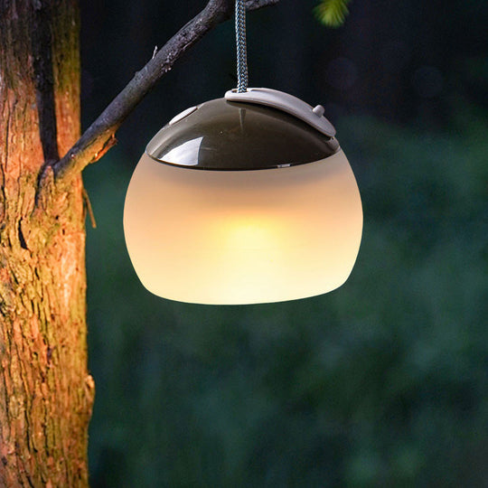 LED Camping Hanging Light USB Rechargeable Silicone Lantern With Power Bank Hook 3 Brightness Levels For Outdoor Use Frontier General Hardware