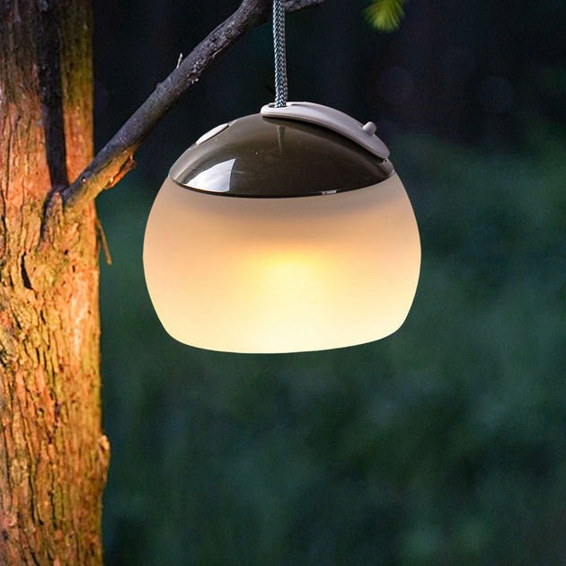 LED Camping Hanging Light USB Rechargeable Silicone Lantern With Power Bank Hook 3 Brightness Levels For Outdoor Use Frontier General Hardware