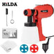 HILDA 800ML Electric Spray Gun High Power Tools Paint Sprayer Auto Household Red Electric Spray Gun