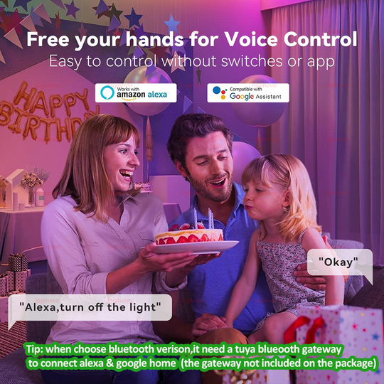 Tuya Smart LED Light Bulb E27 RGB 15W 20W WiFi Bluetooth Version Compatible With Alexa Google Assistant 110V 220V Frontier General Hardware