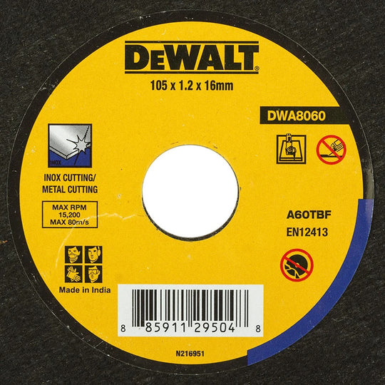 Dewalt Dwa8060 Metal Grinding Wheel Inner Hole Diameter 16mm Grinder Disc For Angle Power Tool Attachment Frontier General Hardware