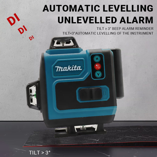 Makita 16 Line Laser Level 4D High Precision Green Line Self Leveling Portable 360 Degree Horizontal and Vertical Laser Frontier General Hardware