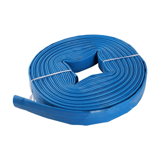 5M 1'' 1.5'' 2' PVC Garden Irrigation Hose Orchard Farmland Landscaping Watering Wear Resistant Irrigation Blue Hose Frontier General Hardware