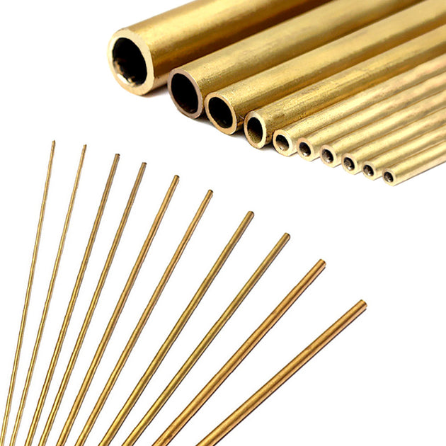 Brass Tubes 300mm Long 0.5mm Wall Thickness DIY Model Making Pipes Diameters 2mm 3mm 4mm 5mm 6mm 7mm 8mm 9mm 10mm 12mm Frontier General Hardware