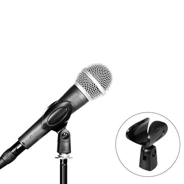 Universal Microphone Clip Clamp 5/8in To 3/8in With Adapter For Handheld Mic Mount Holder Stand Musical Instruments Accesseries Frontier General Hardware