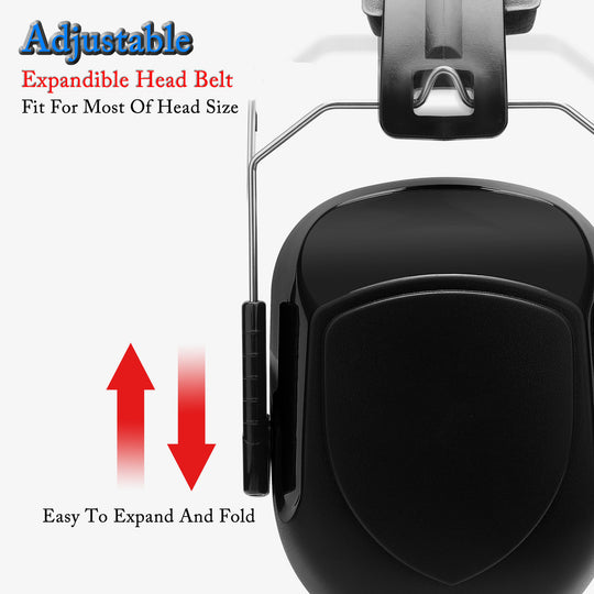 Color Adjustable Anti Noise Earmuffs SNR 34dB Hearing Protection For Work Study Shooting Woodworking Frontier General Hardware