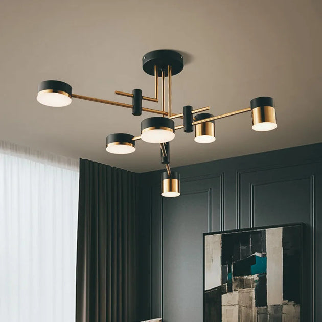 Nordic Chandelier Living Room Restaurant Lamp New Light Luxury Modern Minimalist Dining Room Creative Bedroom Lamp Home Decor Frontier General Hardware