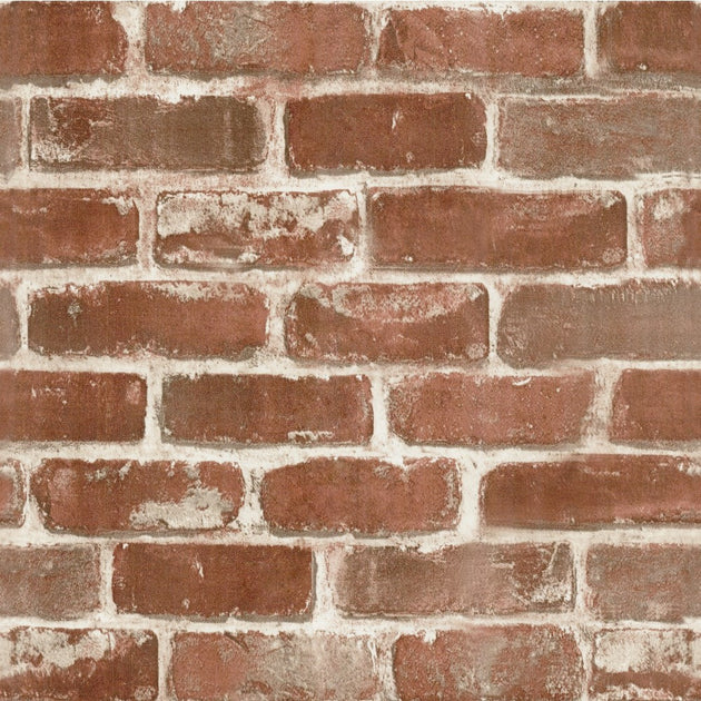 3D Vintage Brick Self Adhesive Wallpaper Peel And Stick Waterproof Removable Vinyl Film For Home Decor Brown Red Brick Frontier General Hardware