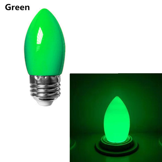 LED SMD Bulbs C35 1W 2W 3W 5W E27 220V Indoor Colorful Lights Red Blue Green White Warm White Wedding Decor Lamps Frontier General Hardware