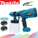 Makita BL1860 18V Battery 1L Cordless Portable Paint Sprayer Set Auto Furniture Spray Painting Tool
