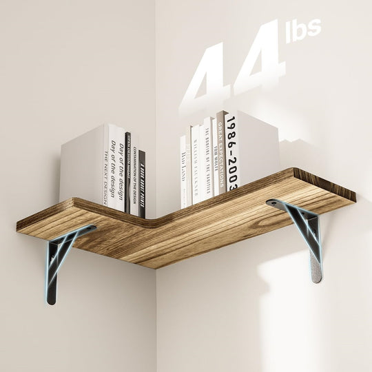 Corner Wall Mounted Shelves Wood Floating Shelf For Storage And Home Decor Bedroom Living Room Bathroom Kitchen Office Frontier General Hardware
