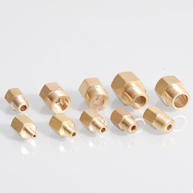 Brass Metric Female To Male Thread Pipe Fitting Adapter Coupler M8 M10 M12 M14 M16 M18 M20 For Fuel Gas Water Frontier General Hardware