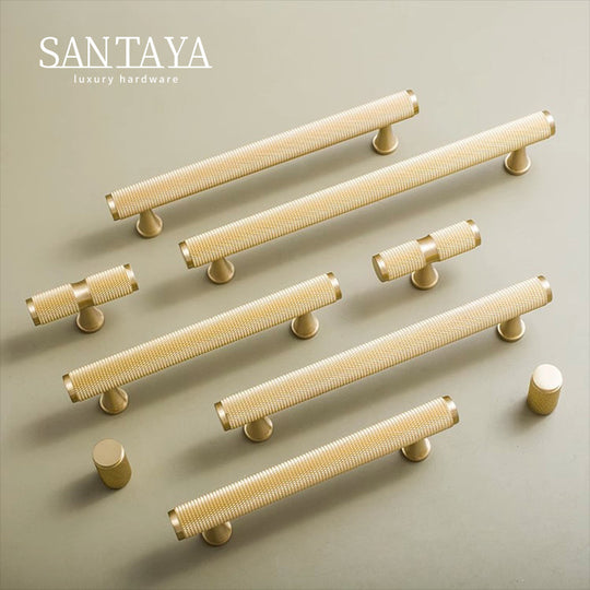Knurled Solid Brass Drawer And Door Pulls For Cabinets T Bars Knobs Classic British Brand Frontier General Hardware