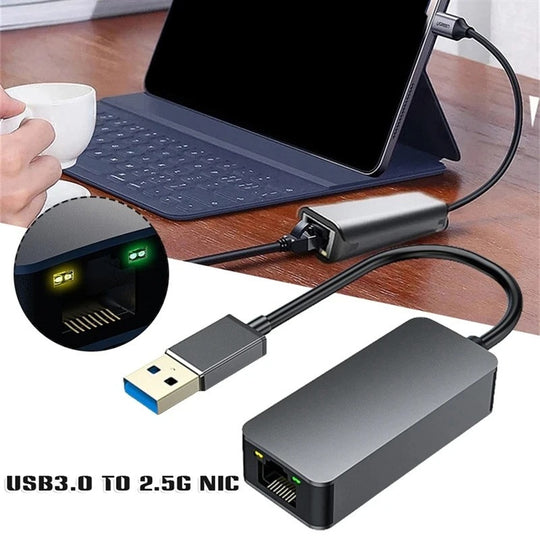 2.5G USB C To RJ45 Ethernet Adapter RTL8156 2500Mbps Network Card For MacBook Windows Laptop Frontier General Hardware