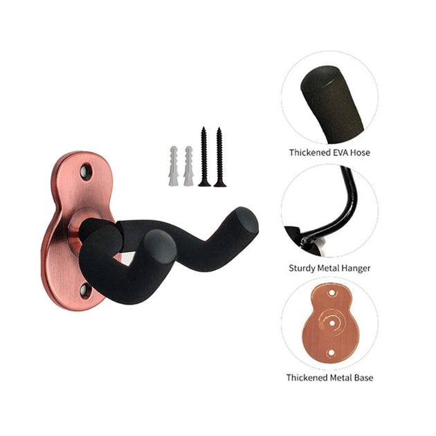 Rotatable Metal Guitar Hanger Wall Mount Bracket Universal Hook Display Stand with Base for Guitars Frontier General Hardware
