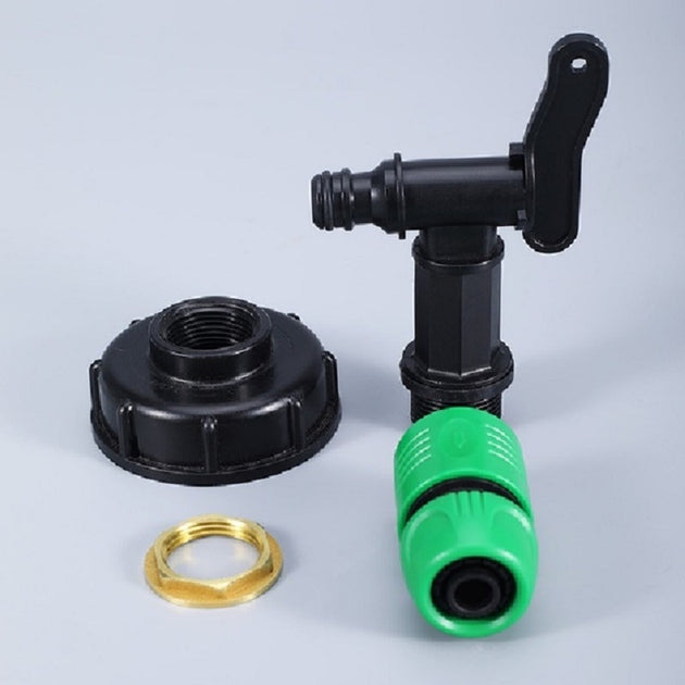 IBC Tank Tap Adapter S60X6 Coarse Thread Brass Quick Connect Faucet Garden Valve Fitting for 1000 Liter IBC Tank Frontier General Hardware
