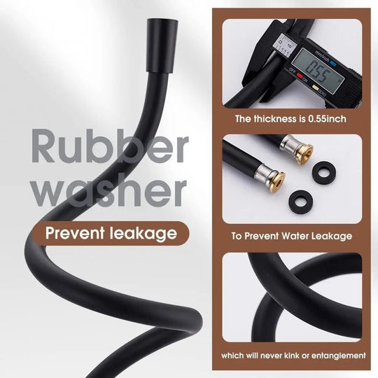 1.5M Golden PVC High Pressure Shower Hose Flexible Tube For Bathroom Shower Head Frontier General Hardware