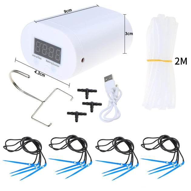 Automatic Plant Watering Pump with Sprinkler Drip Irrigation System Kit for Home Garden 2 4 8 16 Heads Timer Frontier General Hardware