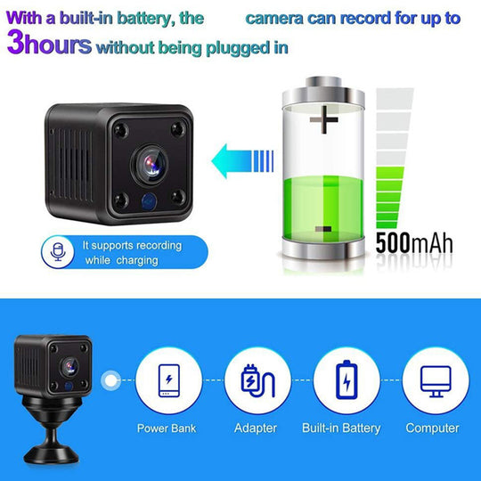 Xiaomi X6 Mini Camera 1080P HD WiFi Remote Monitor For Baby And Pet Built In Battery Night Vision Smart Home Security Frontier General Hardware