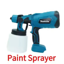 Makita BL1860 18V Battery 1L Cordless Portable Paint Sprayer Set Auto Furniture Spray Painting Tool