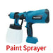 Makita BL1860 18V Battery 1L Cordless Portable Paint Sprayer Set Auto Furniture Spray Painting Tool