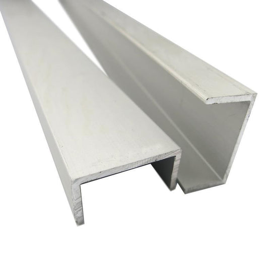 Aluminium U Channel Profile For LED Strip Lights 5x5 5x10 10x5 14x6 20x10mm Various Lengths 100 To 400mm Pack Frontier General Hardware