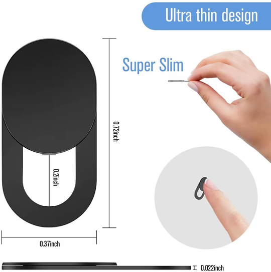 3pcs Black Plastic Webcam Cover Anti-hacker Shutter Privacy Protection Slide Shutter Shield for Smartphone Laptop Desktop Camera Frontier General Hardware
