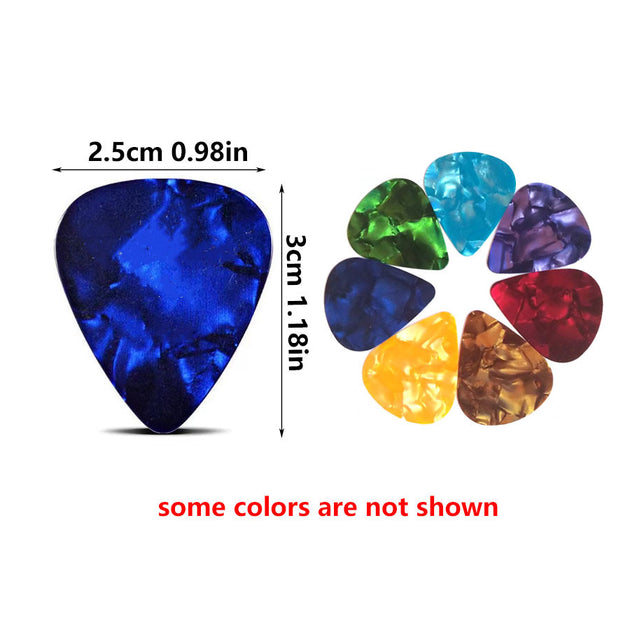 0.5mm Celluloid Guitar Pick With Storage Box For Electric Acoustic Bass Ukulele Plectrum Frontier General Hardware