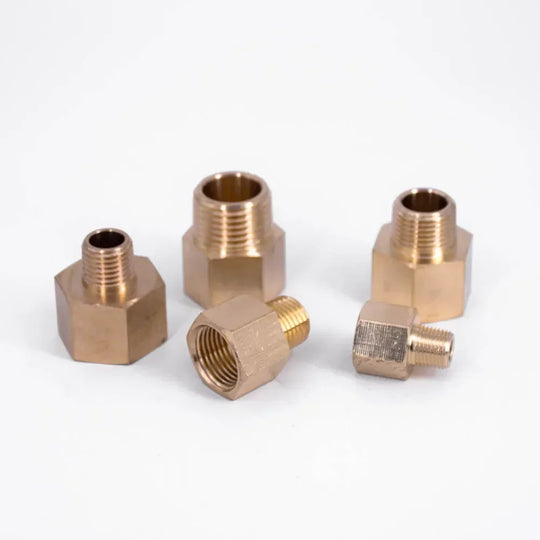 Brass NPT BSP Female To Male Reducer Bushing Pipe Fitting Adapter Coupler Set One Eighth To Three Quarters Inch Frontier General Hardware