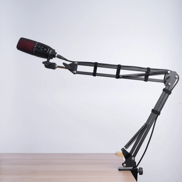 Extendable Recording Microphone Boom Arm Suspension Stand With Mic Clip And Table Mounting Clamp Frontier General Hardware