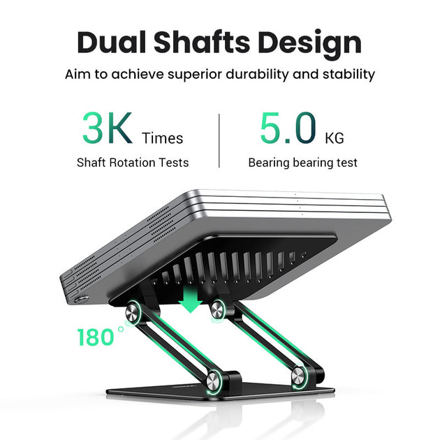 UGREEN Tablet Stand For iPad Pro 12.9 And iPhone Aluminum Adjustable Foldable Stand For 4 To 12.9 Inch Tablets Frontier General Hardware