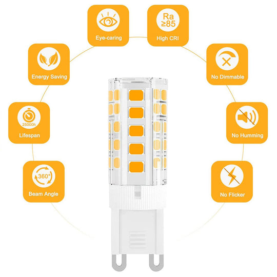 GANRILAND G9 E14 LED Bulb 220V Silica Gel Corn Bulb 3W 5W 7W Warm White 3000K 6000K Replace Halogen Chandelier Light Frontier General Hardware