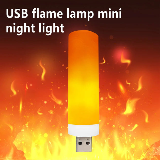 5V USB LED Flame Effect Light Bulb Flameless Flickering Flame Lamp For Home Decor And Party Night Light Frontier General Hardware