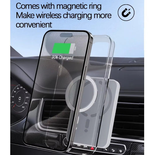 100W Magnetic Wireless Car Charger Air Outlet Phone Holder for iPhone 16 15 14 13 12 Pro Max Fast Wireless Car Charging Station Frontier General Hardware