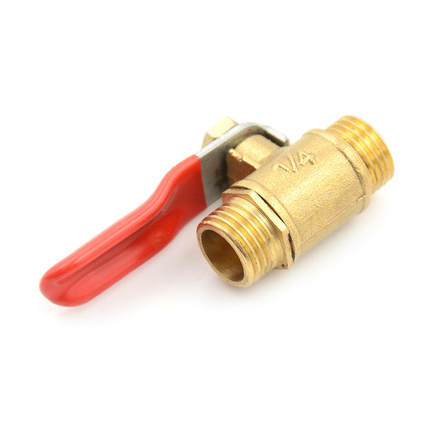 G Quarter Inch Pipe Male To Male Brass Ball Valve Hose Connector Switch Full Port Brass Body Lever Handle Frontier General Hardware