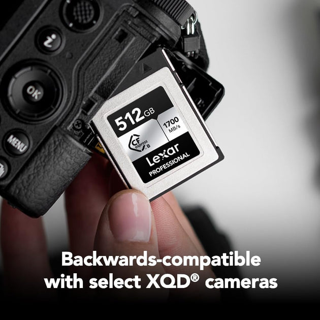 Lexar Professional Silver SE CFexpress Type B Memory Card 128GB 256GB 512GB for Nikon Z6 RAW 4K Video Digital SLR DJI Ronin 4D Frontier General Hardware