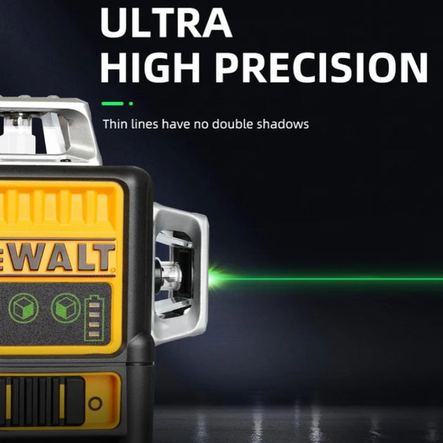 Dewalt DW089LG 3 Sides 360 Degree Vertical Lines Laser Level Horizontal Green Light Outdoor 12V Lithium Battery Frontier General Hardware