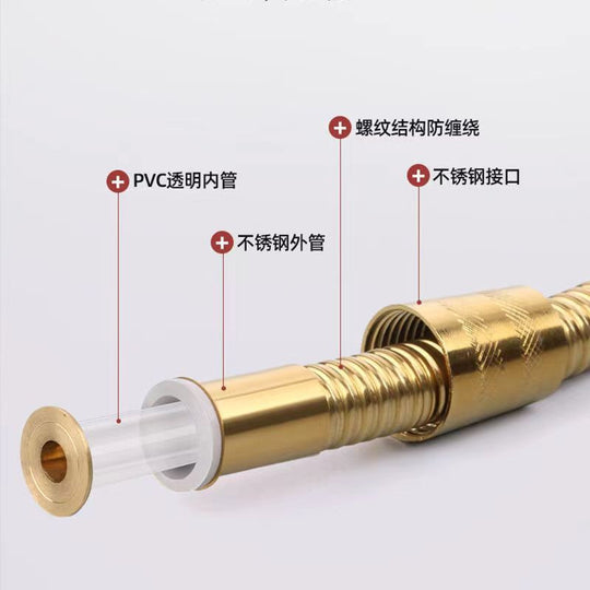 Stainless Steel Flexible Shower Hose 1.5m 2m 3m G One Half Connector For Bathroom Easy Install Frontier General Hardware