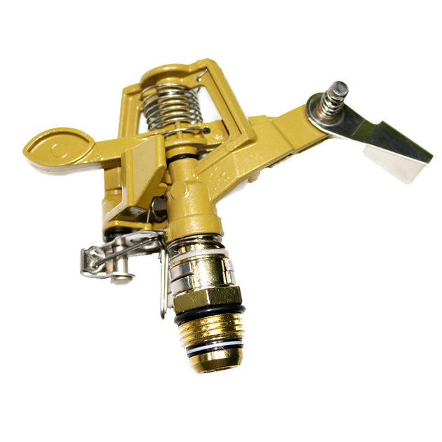 1/2"Male Thread Rotating Rocker Sprinkler Adjustable Impact Sprinkler Lawn Garden Park Orchard Field Irrigation Watering Nozzle Frontier General Hardware