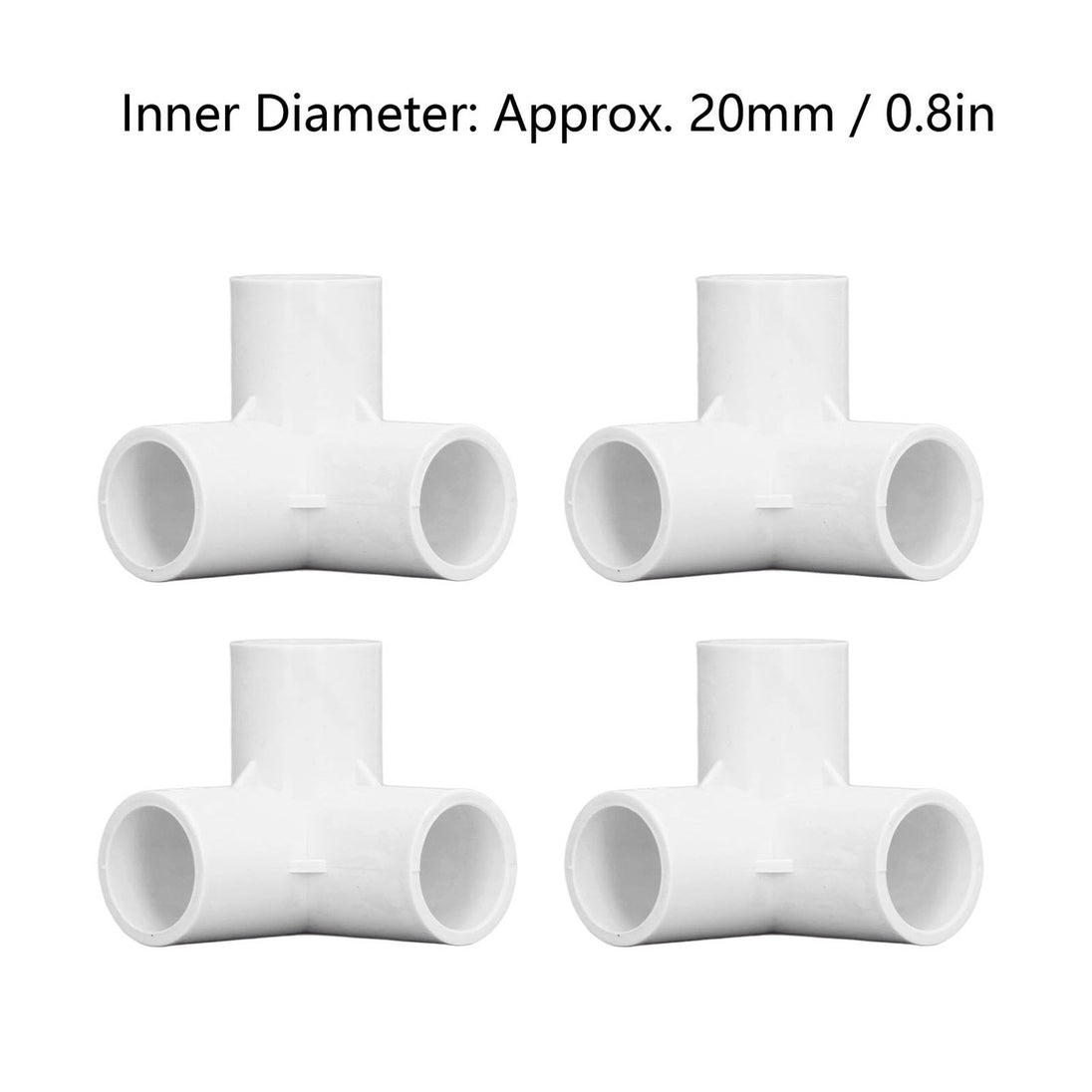 3 Way Pvc Join 10 Pack PVC 3 Way Pipe Fittings Right Angle Tee Corner Connectors Elbo