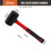 Double-sided Rubber Hammer with Insulated Hand Tools and Non-slip Handles