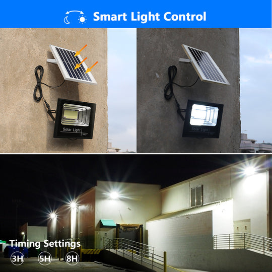 Outdoor Solar Lamps LED Lights Garden Lighting Floodlight IP67 Waterproof Stairs Wall Solar Light Dimming remote Control 3 model Frontier General Hardware