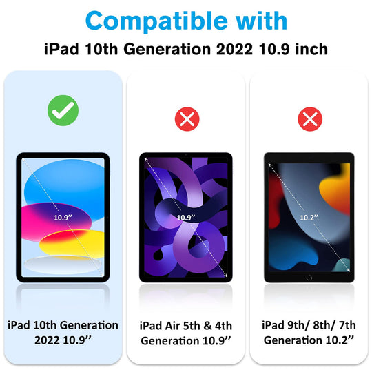 For iPad 10th Gen 10.9 Inch 2022 Tempered Glass Screen Protector A2696 A2757 A2777 Tablet Anti Scratch Clear Protective Film Frontier General Hardware
