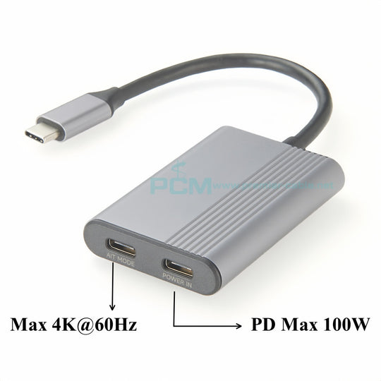 USB C Hub 2 In 1 4K 60Hz DP Alt Mode Video Extender 100W Power Delivery For VR AR Glasses Frontier General Hardware