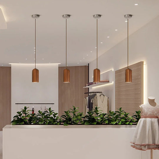 Nordic Pendant Lamp Matchstick Design Solid Wood Light For Home Bar Restaurant Ceiling Lighting Frontier General Hardware